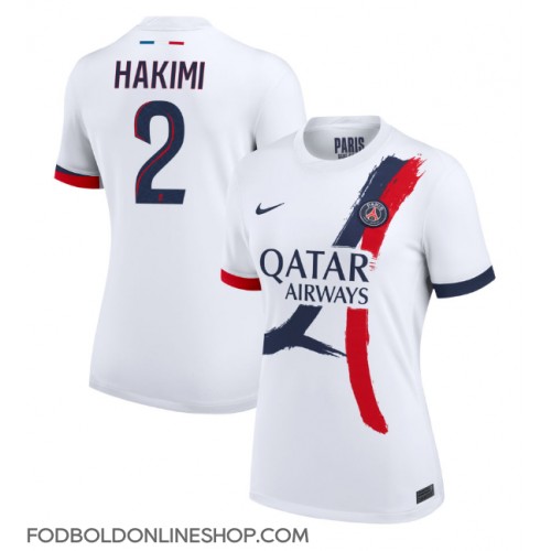 Paris Saint-Germain Achraf Hakimi #2 Udebanetrøje Dame 2024-25 Kortærmet